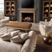 Melange - Tobin Cocktail Ottoman - Brown