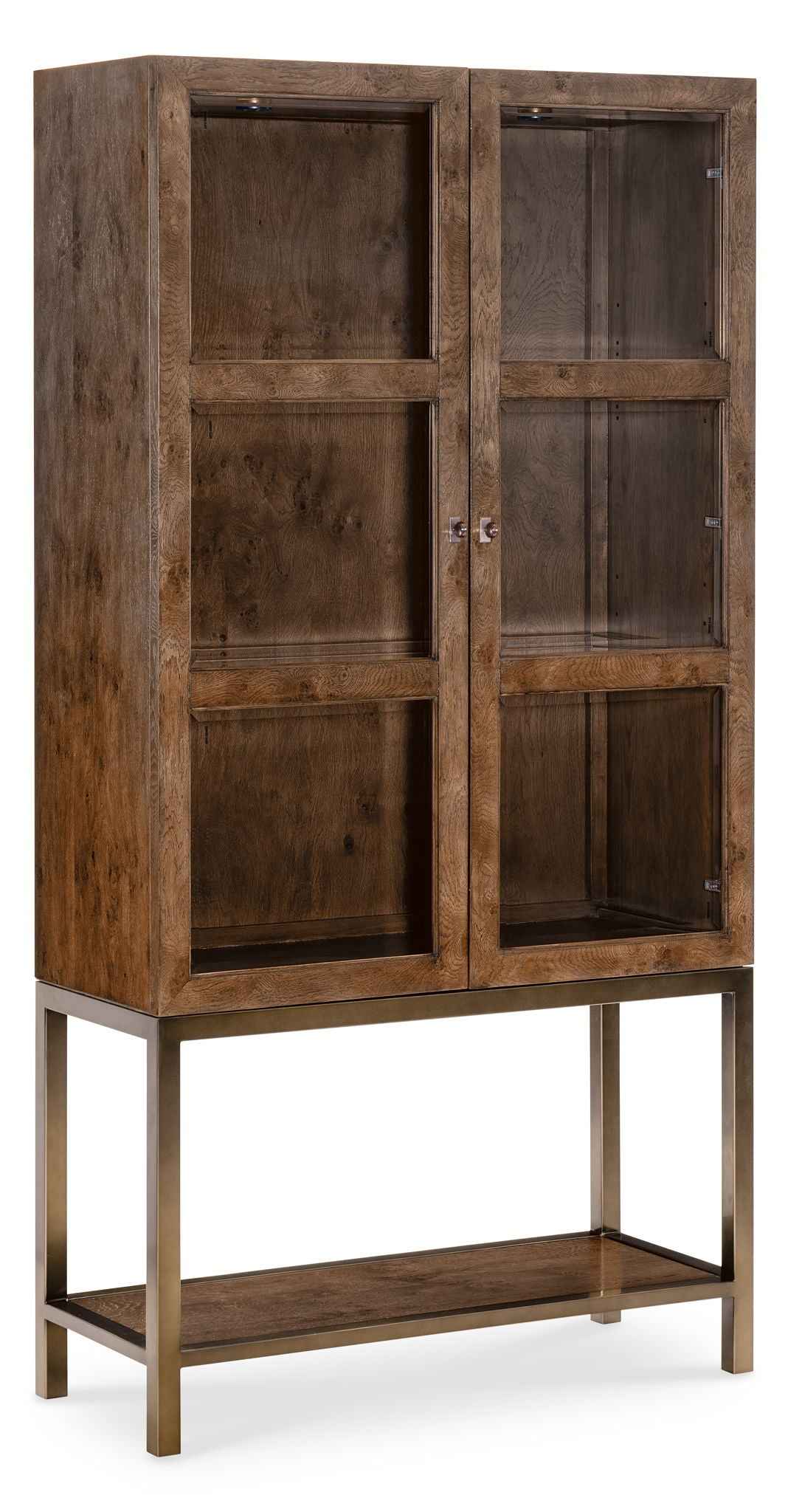 Melange - Mulholland Display Cabinet - Dark Brown