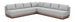 Solace - Olefin Performance Fabric 3 Piece Outdoor Patio Modular Sectional (2 Sofas & Corner Chair)
