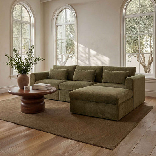 Swift - Lounge Modular Sectional - Dark Green