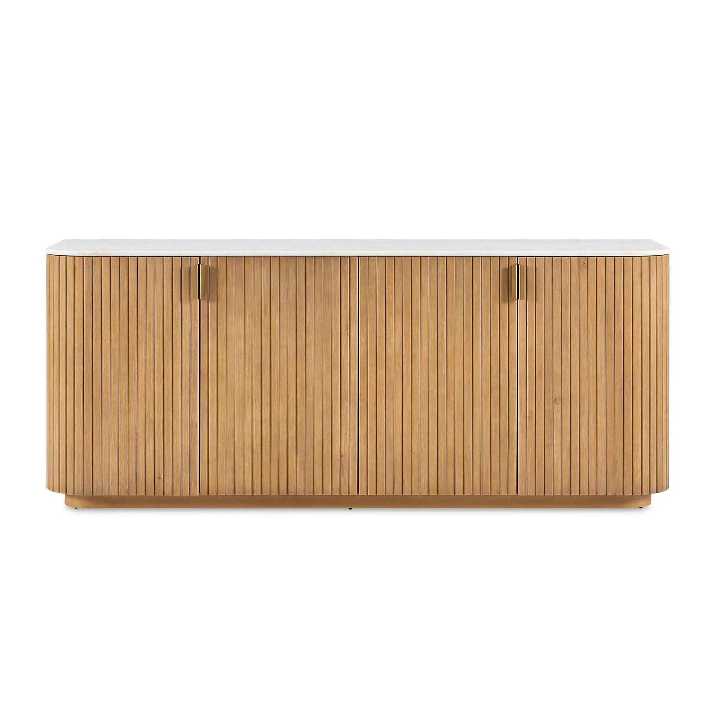 Arik - 4 Door Walnut Cabinet - Woodtone