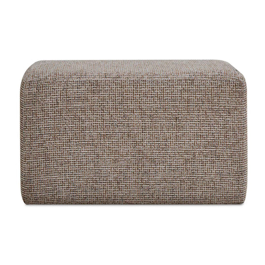 Kelce - Woven Checkered Ottoman - Brown