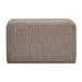 Kelce - Woven Checkered Ottoman - Brown