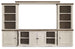 Havalance - 4 Pc. - Entertainment Center - 67" TV Stand - Brown / Beige