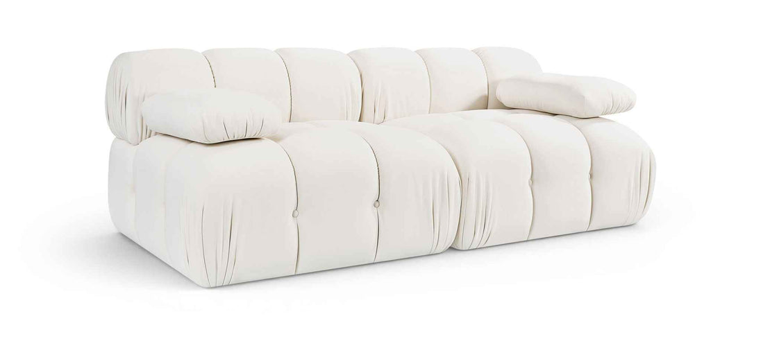 Orin - Velvet Performance Fabric Upholstered 2 Piece Modular Sofa