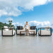 Remsen - Outdoor Lounge Chair - Black / Oyster
