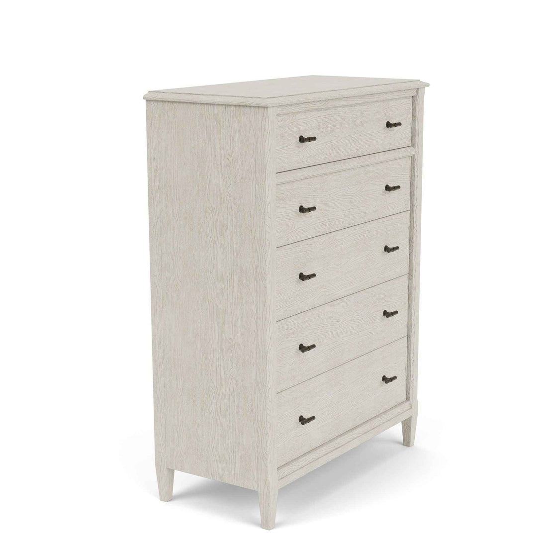 Carmella - Five Drawer Chest - Pebble Oak