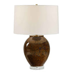 Rye - Glazed Table Lamp - Brown