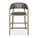 Dermott - Outdoor Counter Stool - Brown / Dark Gray