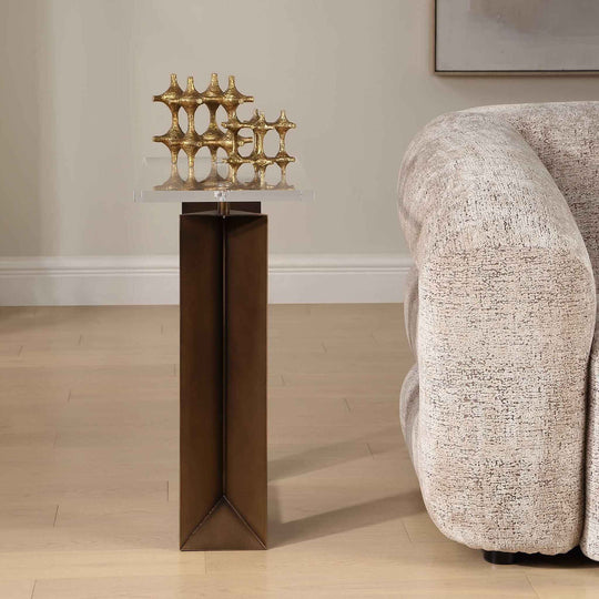 Mcelroy - Modern Side Table - Bronze