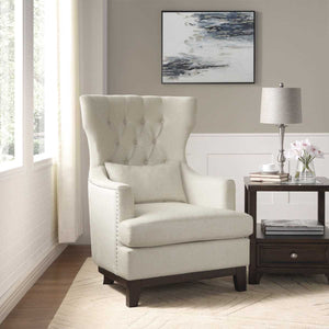 Adrian Accent Chair Beige Fabric