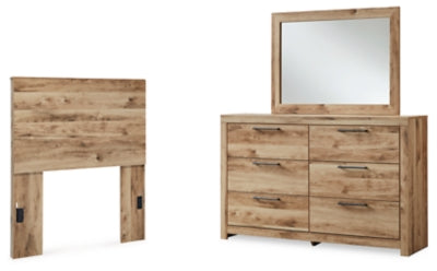 Hyanna Twin Panel Headboard, Dresser and Mirror