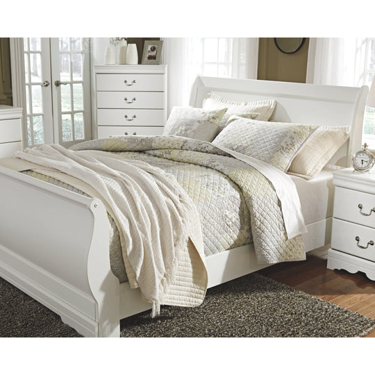 Anarasia Sleigh Bed - Furniture Depot (4670639997030)