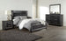 Kaydell Queen Upholstered Panel Bed, Dresser and Mirror