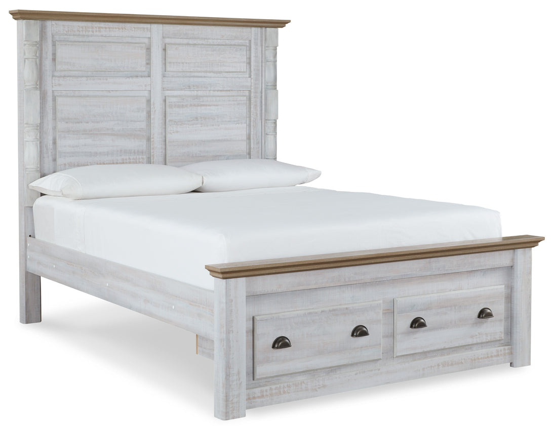 Haven Bay Panel Bed with Footboard Storage - Furniture Depot (7798060220664)