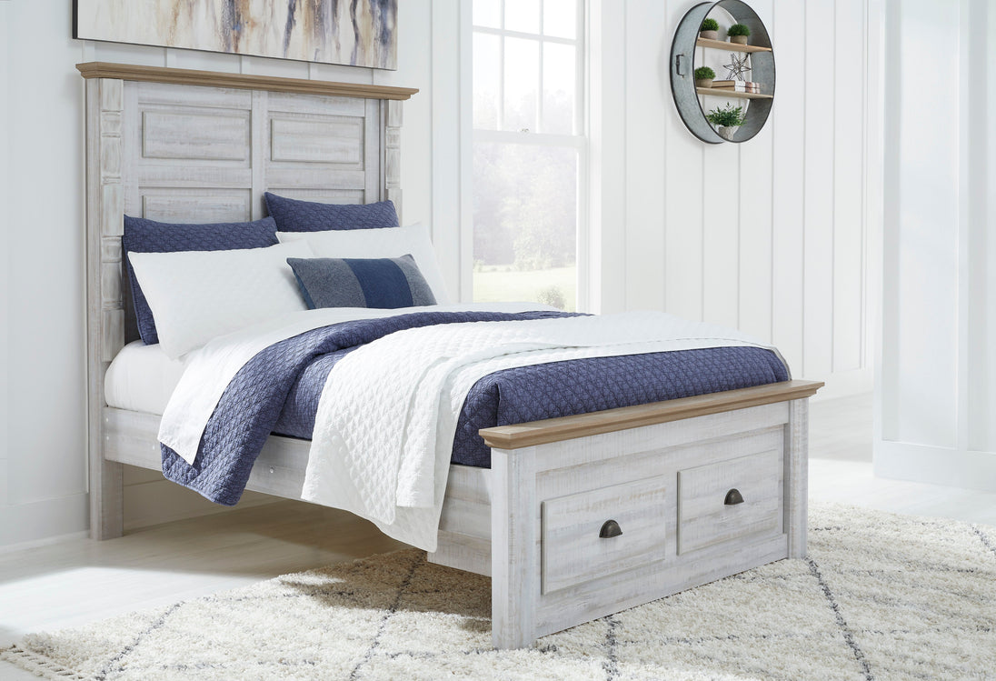 Haven Bay Panel Bed with Footboard Storage - Furniture Depot (7798060220664)