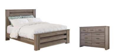 Zelen Queen Panel Bed and Dresser