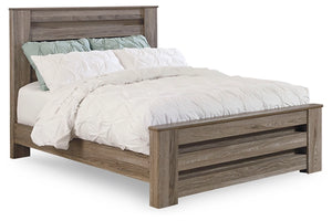 Zelen Queen Panel Bed 6Pc Set (Bed,Dresser,Mirror & x1 Night Stand)