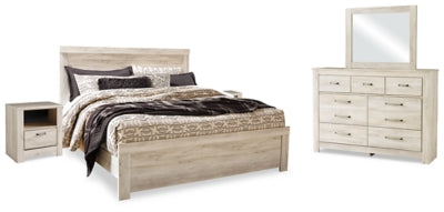 Bellaby King Panel Bed, Dresser, Mirror and 2 Nightstands