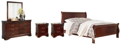 Alisdair Queen Sleigh Bed, Dresser, Mirror, Chest and 2 Nightstands