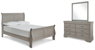 Kordasky Full Sleigh Bed, Dresser and Mirror