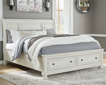 Load image into Gallery viewer, Robbinsdale King Sleigh Bed with Storage