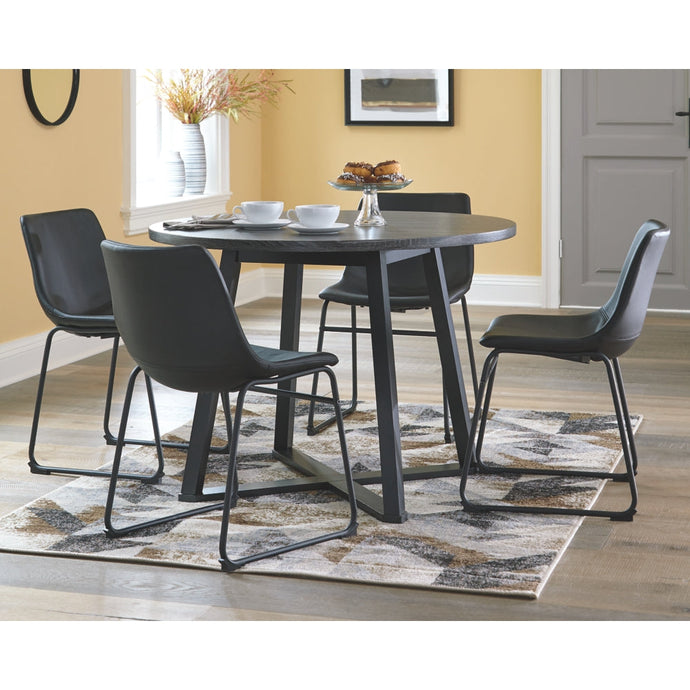 Centiar Round Dining Room Table and Chair 5Pc Set - Furniture Depot