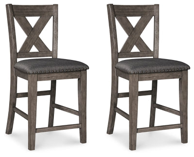 Caitbrook Counter Height Upholstered Bar Stool (Set of 2)