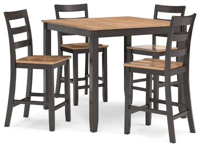 Gesthaven Counter Height Dining Table and 4 Barstools (Set of 5)