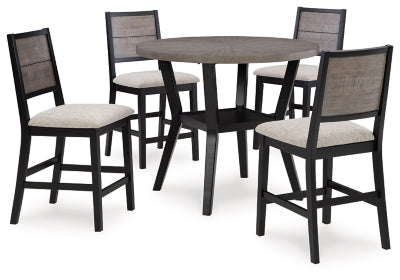 Corloda Counter Height Dining Table and 4 Barstools (Set of 5)