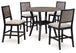 Corloda Counter Height Dining Table and 4 Barstools (Set of 5)