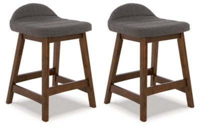 Lyncott Counter Height Bar Stool (Set of 2)