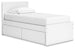 Onita Twin Panel Platform Bed with 1 Side Storage