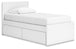 Onita Twin Panel Platform Bed with 1 Side Storage