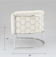 Load image into Gallery viewer, Honeycomb Accent Chair - Chrome