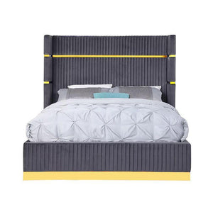 Aspen Glam Grey & Gold Bed