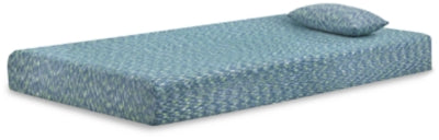 iKidz Blue Twin Mattress and Pillow