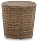 Sandy Bloom Outdoor End Table