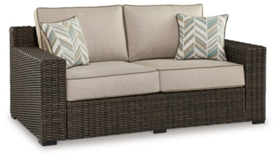 Coastline Bay Outdoor Loveseat with Cushion