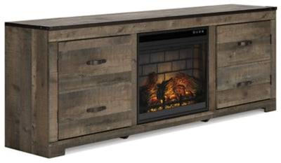 Trinell 72'' TV Stand with Electric Fireplace