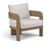 Sandbay - Olefin Water Resistant Fabric And Wicker Outdoor Patio Accent Chair