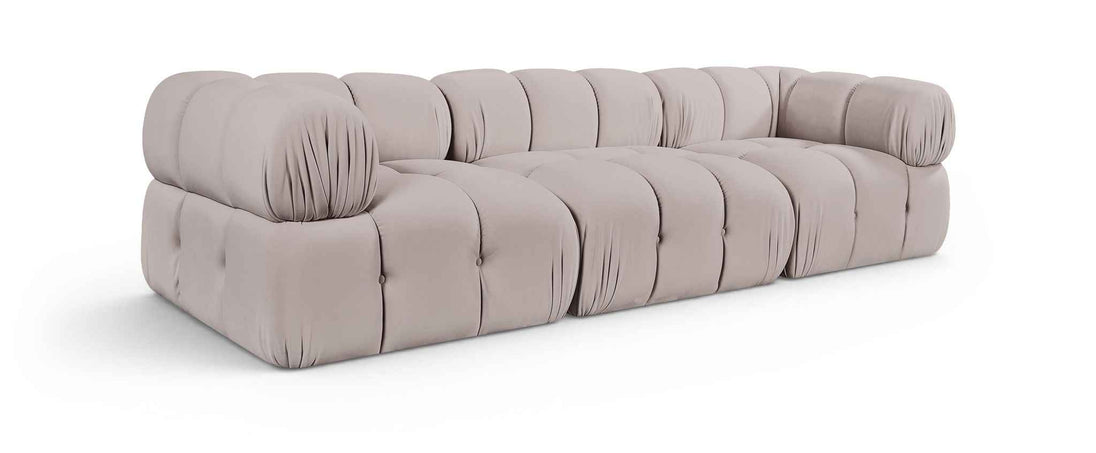 Orin - Velvet Performance Fabric Upholstered 3 Piece Modular Sofa