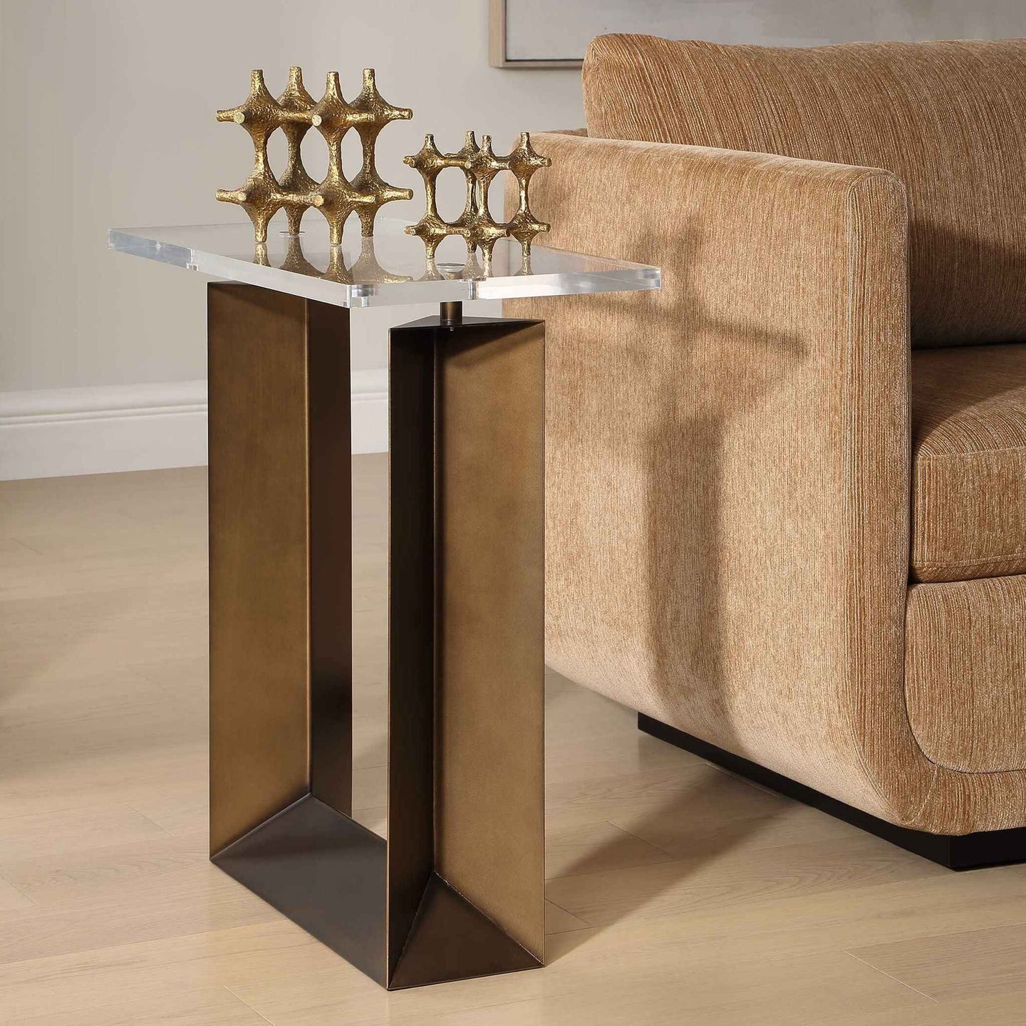 Mcelroy - Modern Side Table - Bronze