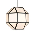 Hoi An - 4 Light Geometric Chandelier - Black