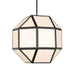 Hoi An - 4 Light Geometric Chandelier - Black
