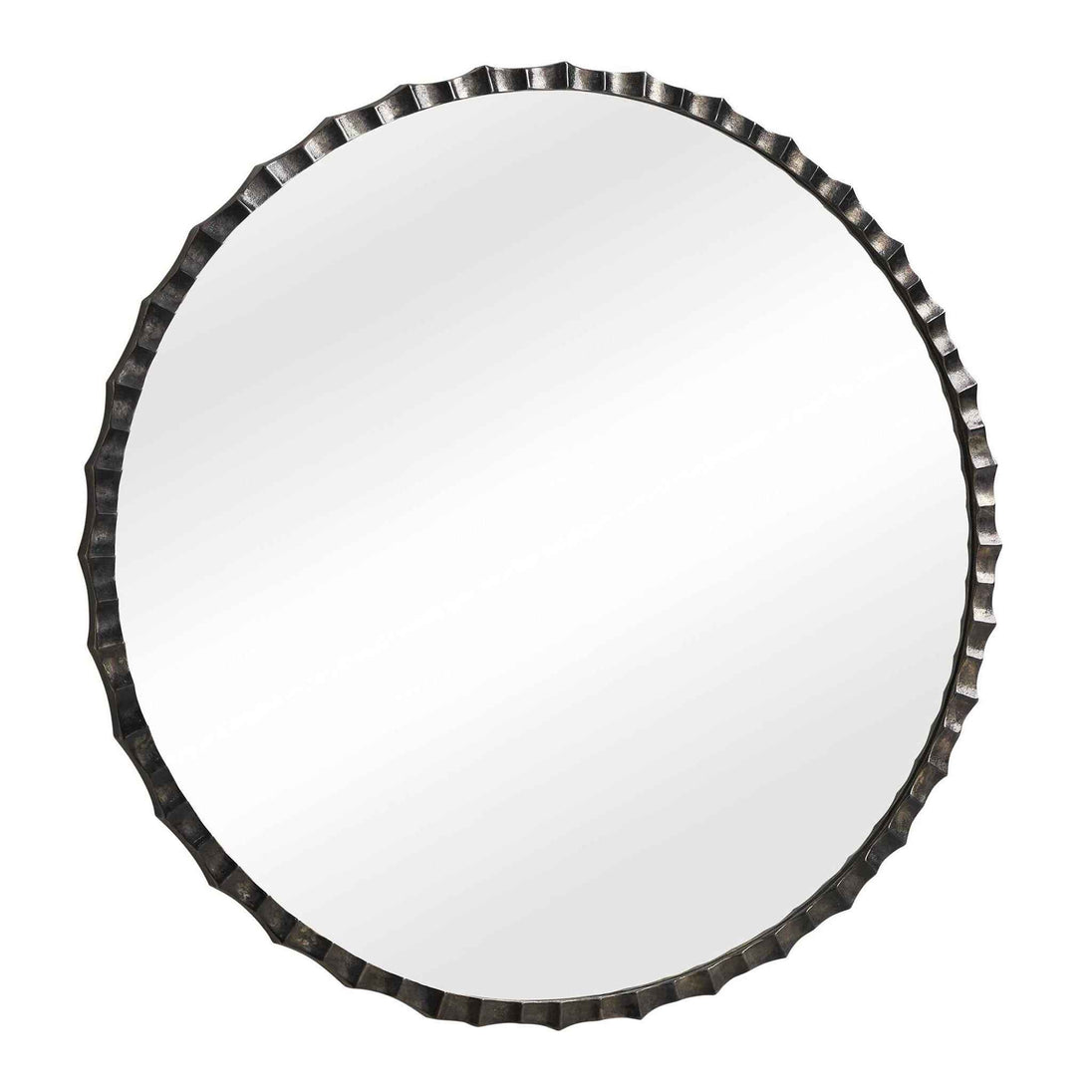 Grander - Round Mirror - Black / Gray