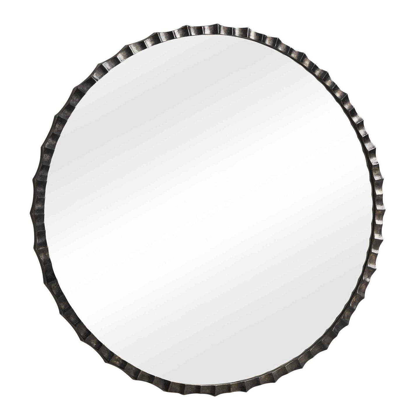 Grander - Round Mirror - Black / Gray