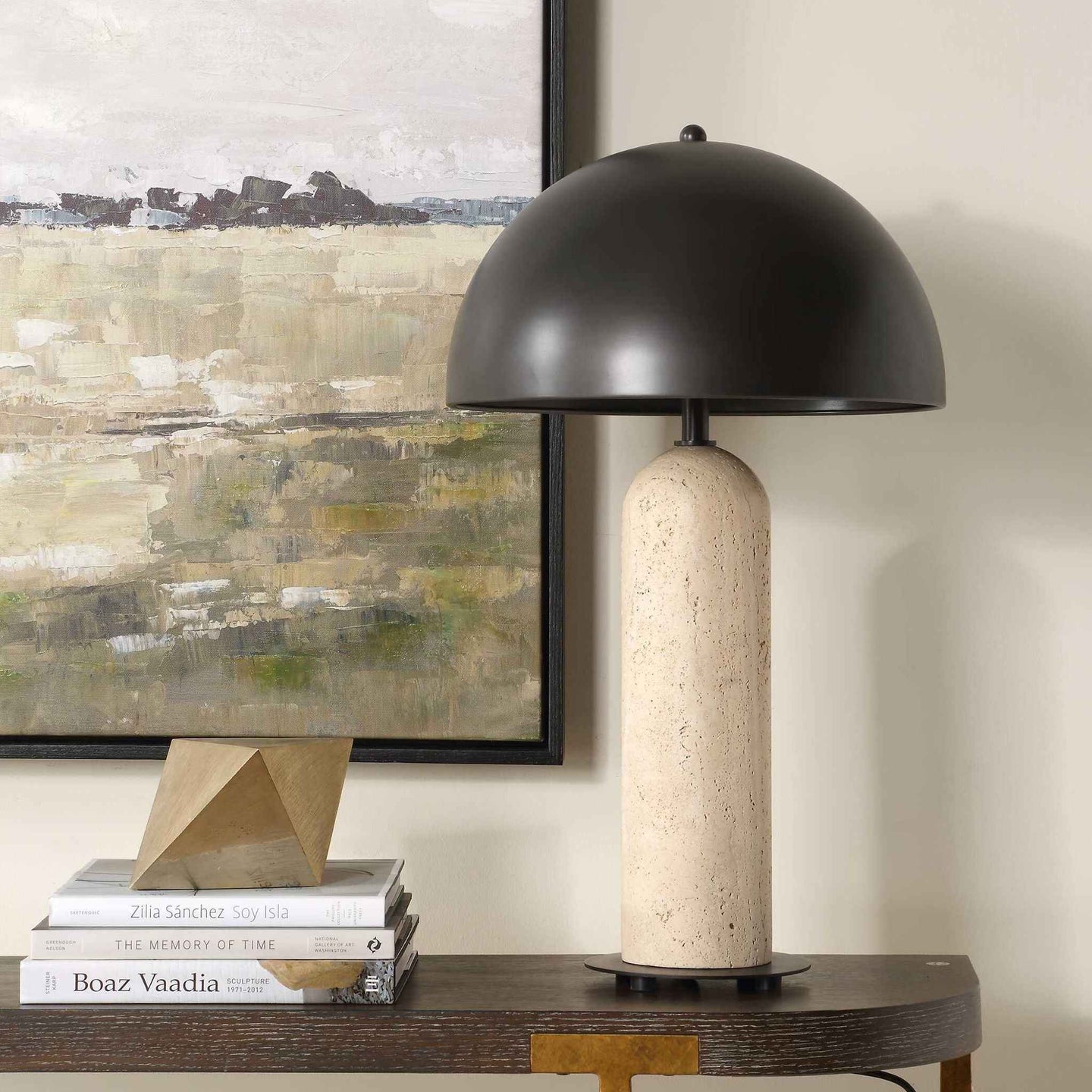 Tanaka - Indoor-Outdoor Table Lamp - Black / Beige