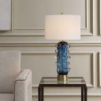 Aura - Table Lamp - Blue / Brass