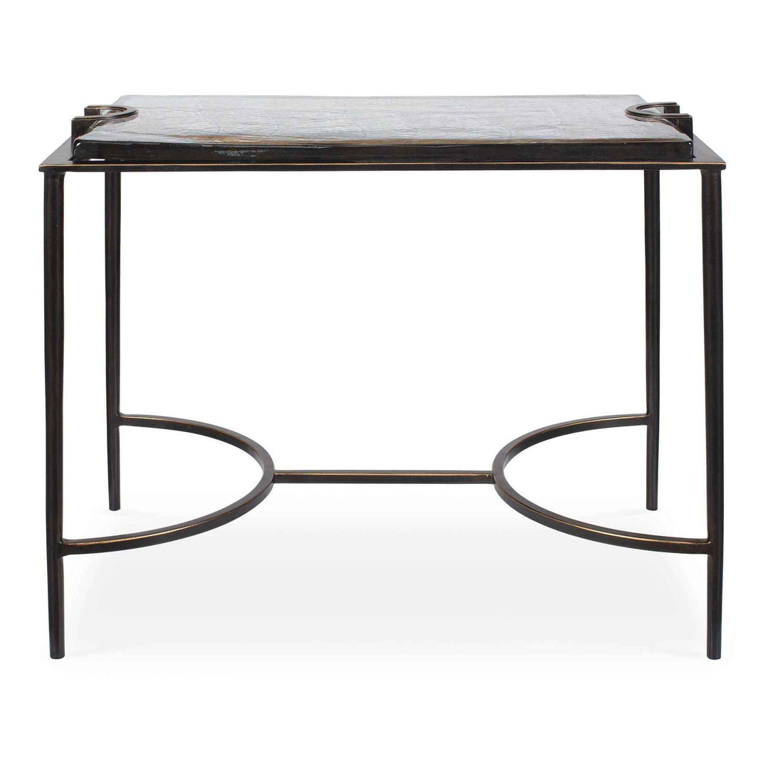 Eisen - Textured Glass Accent Table - Bronze